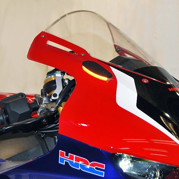 New Rage Cycles (NRC) Honda CBR1000RR-R Mirror Block off Front Turn Signal Kit (2020+) New Rage Cycles (NRC) Honda CBR1000RR-R Mirror Block off Front Turn Signal Kit (2020+)